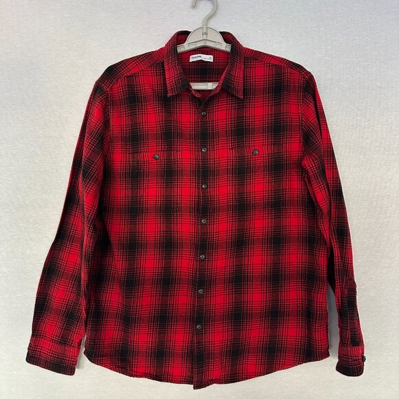 Sonoma Other - SONOMA MEN'S BUFFALO CHECK FLANNEL CASUAL BUTTON-UP SHIRT RED/BLACK SIZE XL